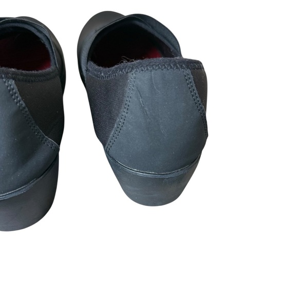 Crocs Womens 9 Busy Day Dual Comfort Black Stretch Wedge Shoes Work Office Comfy - Picture 6 of 10